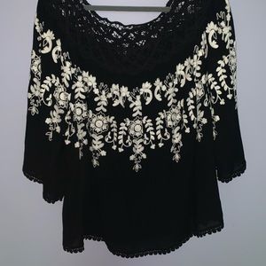 Black & White Blouse